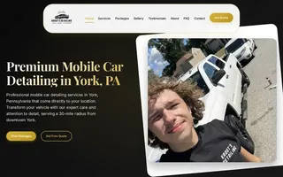Screenshot of the Krouts Detailing website