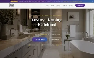 Screenshot of the Luxe & Lather website